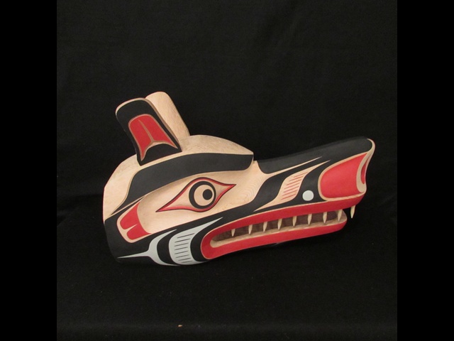 TH: Wolf Mask, red cedar - Click Image to Close